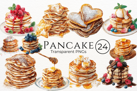 Download Pancake Watercolor Clipart - Pancake Collection