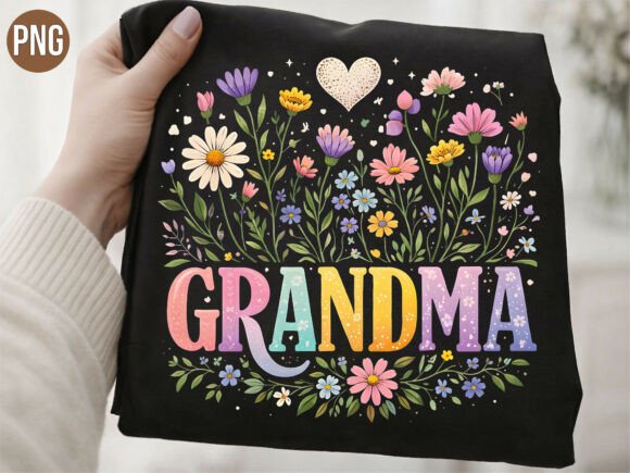 Download Grandma Wildflowers Floral Mother PNG - Grandma Collection