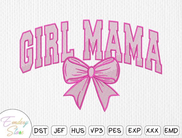 Download Mother Day, Girl Mama Embroidery Design - Girl mama embroidery Collection