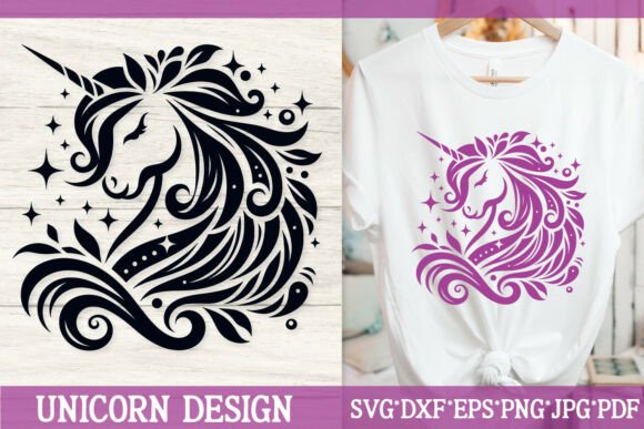 Download Elegant Unicorn Silhouette SVG Cut File - Silhouette Collection