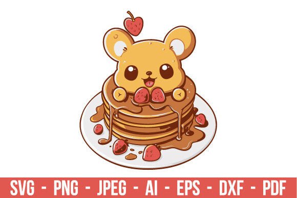 Download Cute Rilakkuma Pancake SVG - Pancake Collection