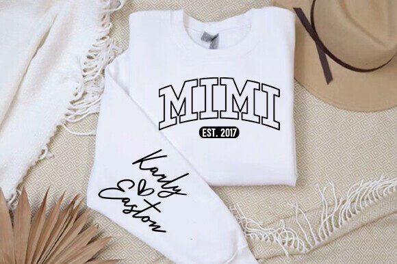 Download Custom Embroidered Mimi Shirt, Grandma - Grandma Collection