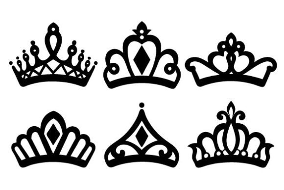Download Princess Crown Silhouette, Crown Icon - Silhouette Collection