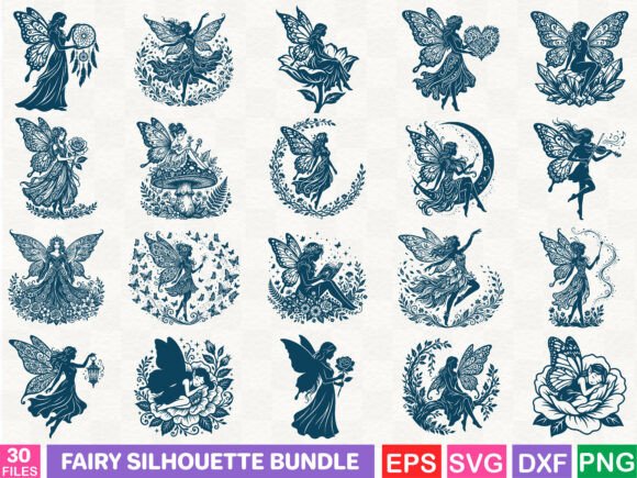 Download Fairy Silhouette Bundle - Silhouette Collection