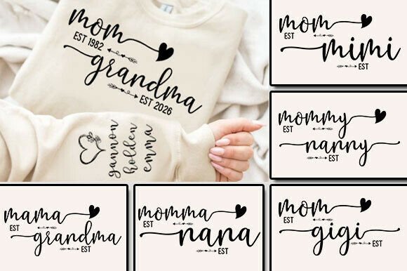 Download Custom Mom Grandma Svg Bundle - Grandma Collection