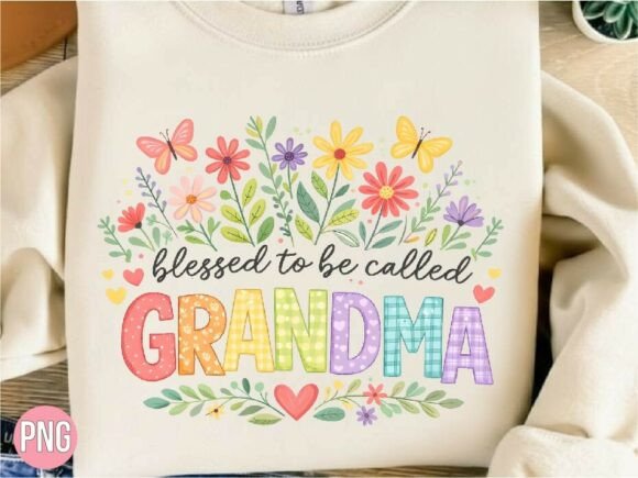 Download Blessed to Be Called Grandma PNG T-shirt - Grandma Collection