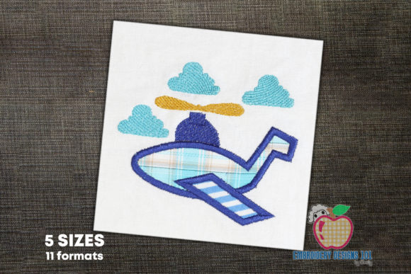 Download Aeroplane Applique Design - Premium Bundle