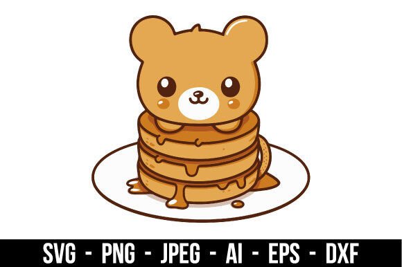 Download Adorable Pancake Stack SVG - Pancake Collection